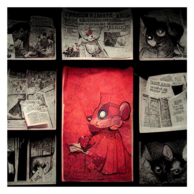 Leben einer Comic Maus