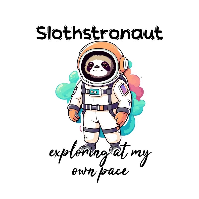 Slothstronaute explorant à mon rythme - Sloth