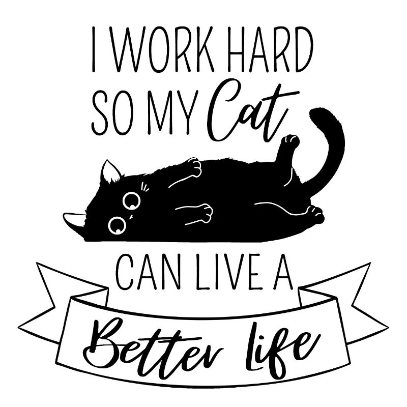 Katzen Kater witziger Spruch Geschenk Idee