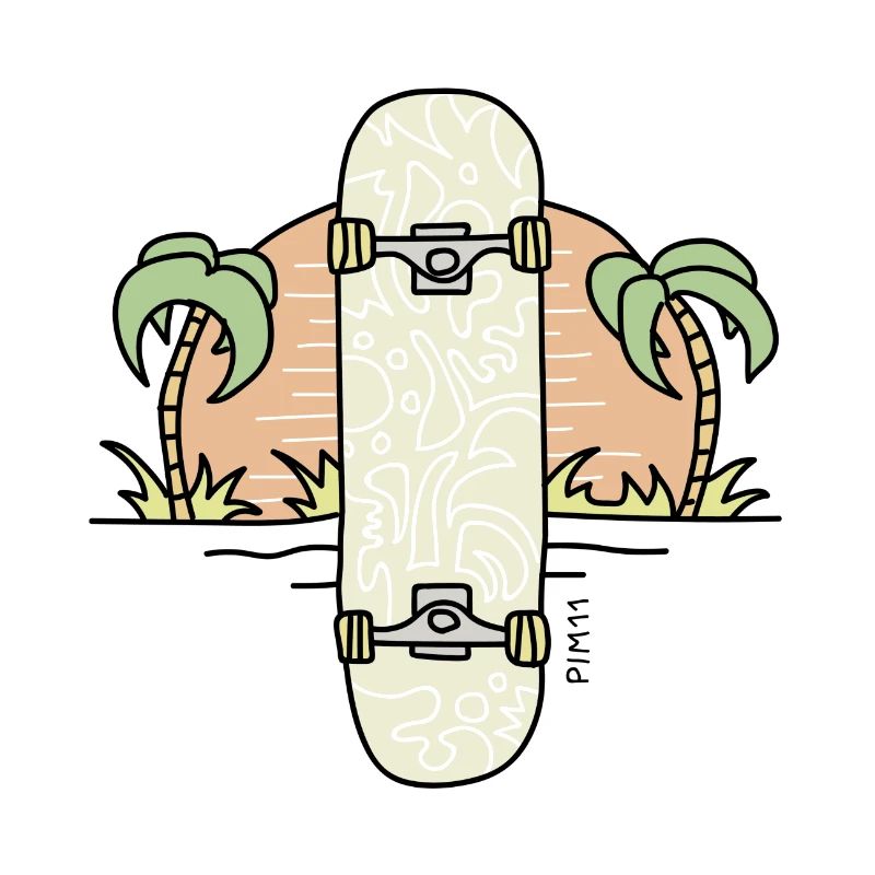 Skateboard sun (farbig)