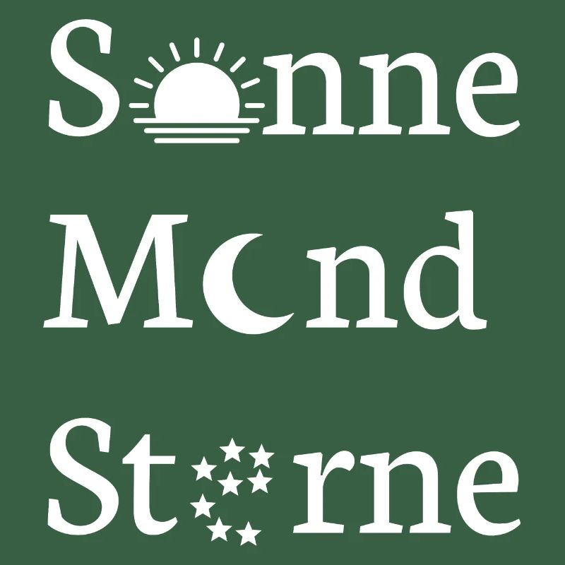 Sonne Mond Sterne Design Geschenkidee