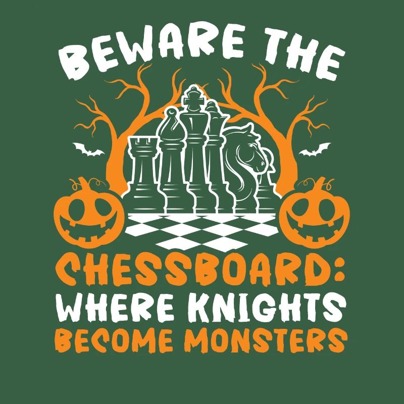 Schach Halloween Süßes oder Saures Schachbrettspiel