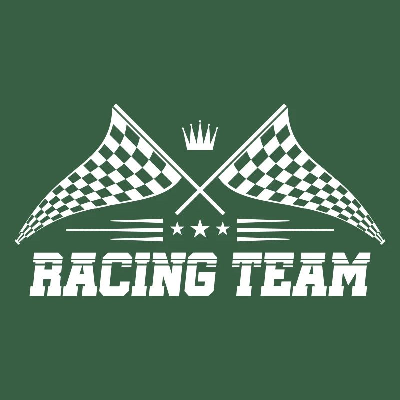 équipe de course drapeau icône logo course