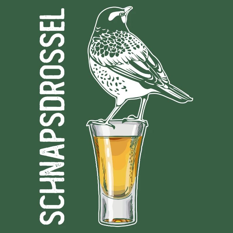 Schnapsdrossel Schnapstrinker Alkohol Schnaps