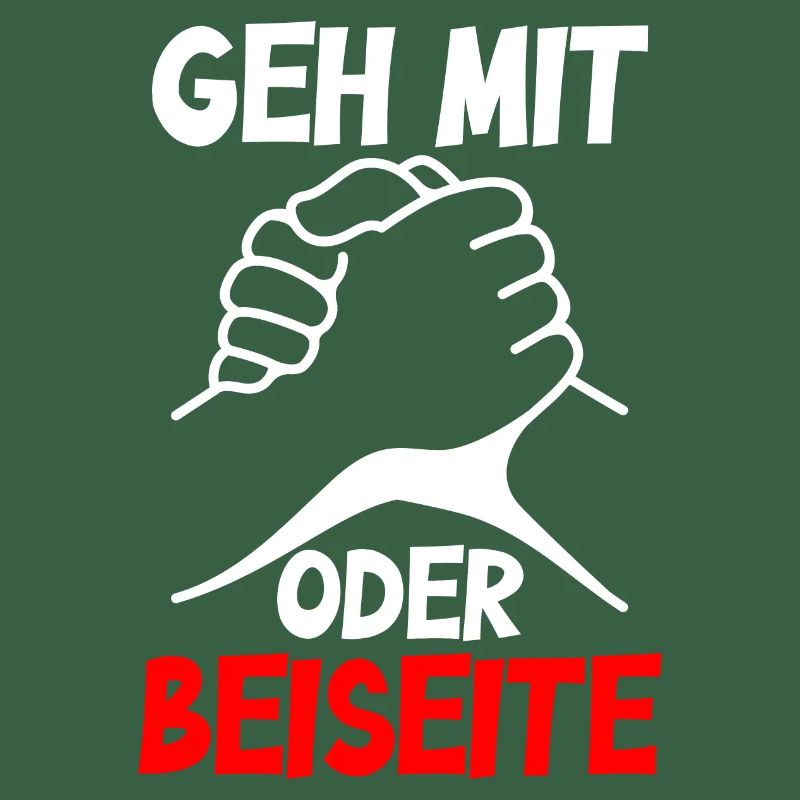 Geh mit oder beiseite - Design