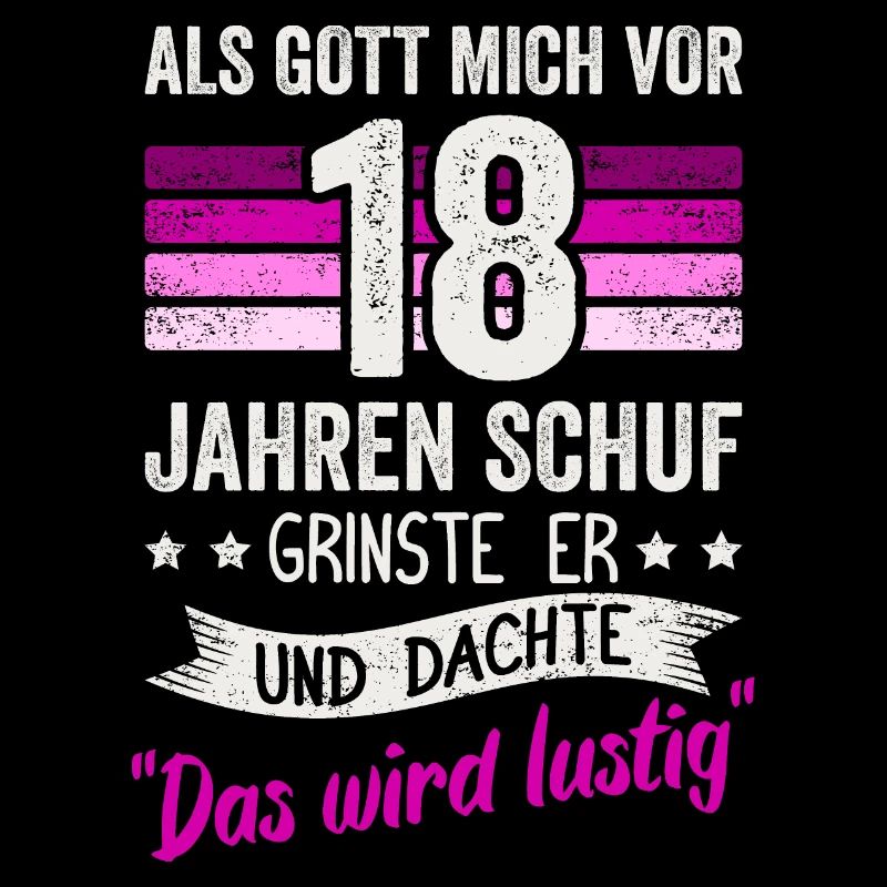 18. Geburtstag als Gott mich vor 18 Jahren schuf