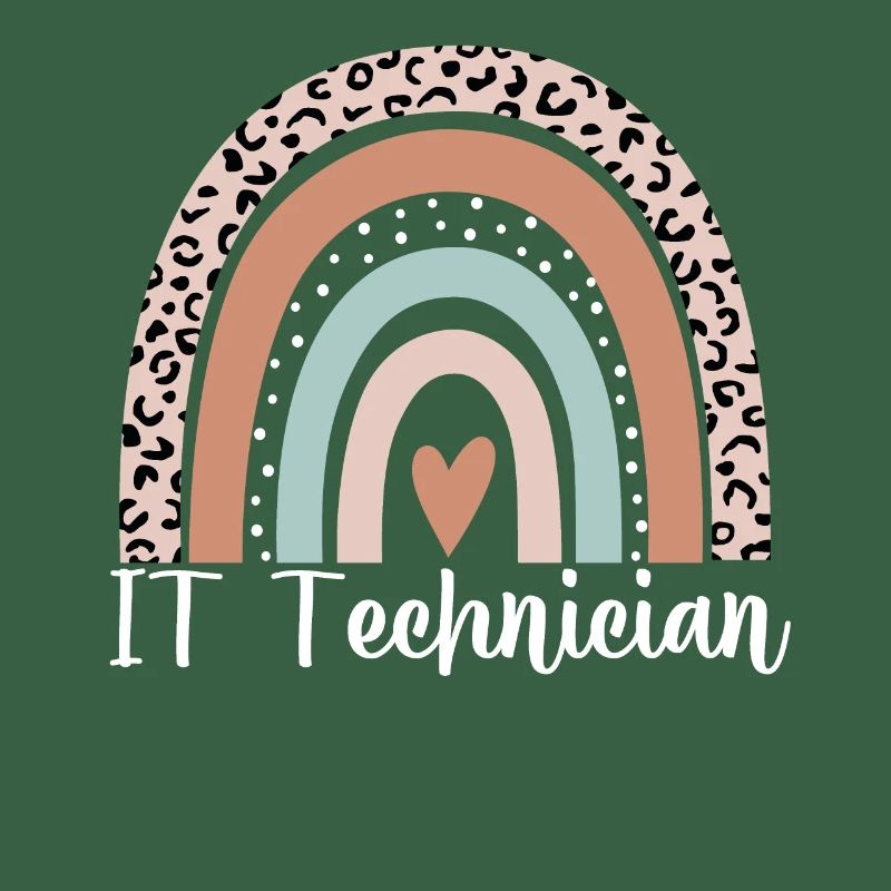 Technicien informatique Rainbow Leopard Drôle Technicien informatique