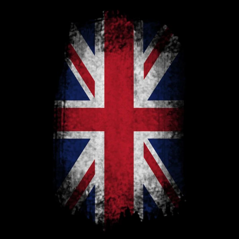 Usé drapeau du Royaume-Uni