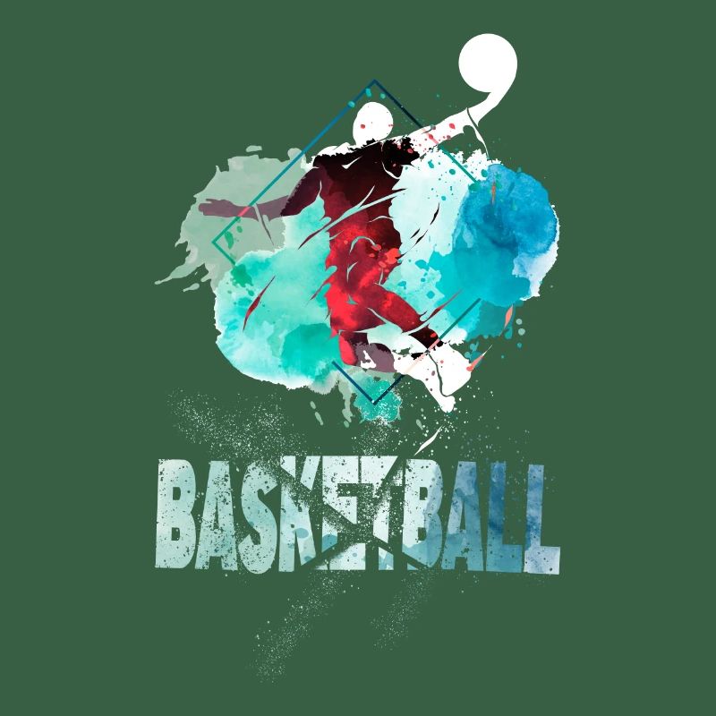 Basketteur Basketteur Dunking Splash Coloré