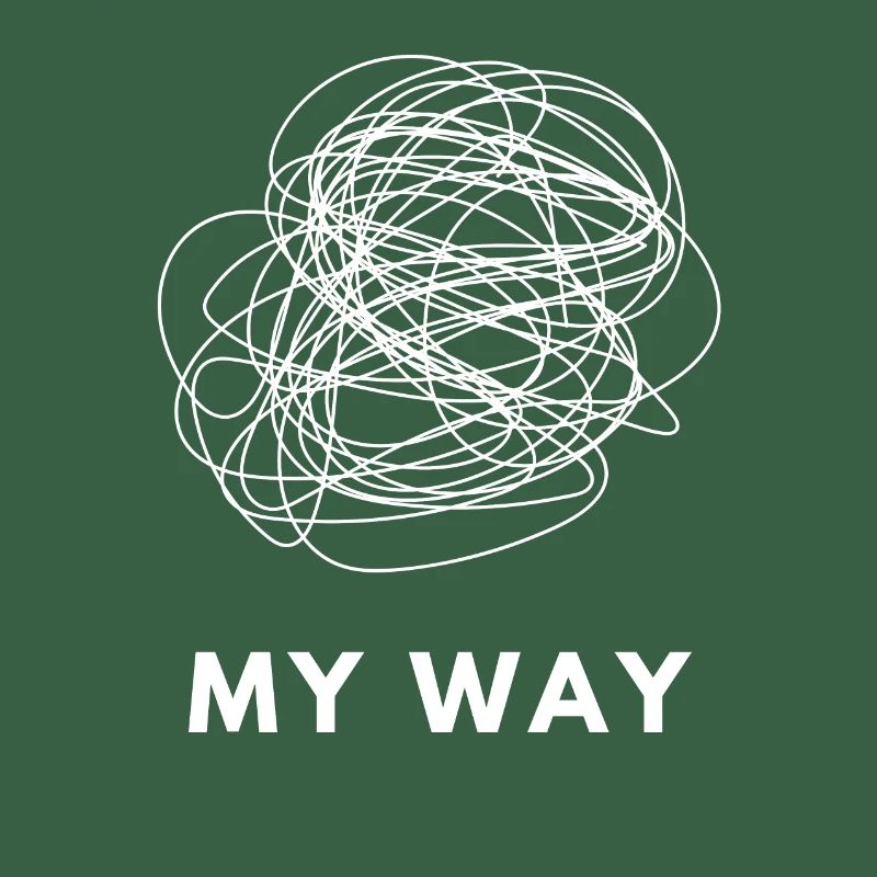 My Way Chaotic Mind Overthinker Statement Tee
