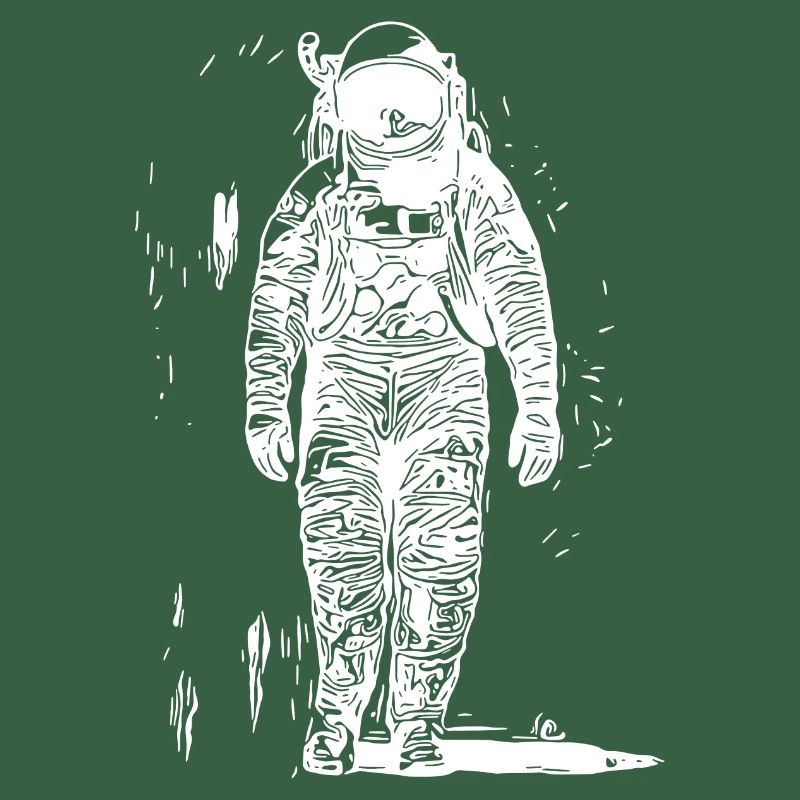 Astronaute en combinaison spatiale sortie dans l’espace tatouage