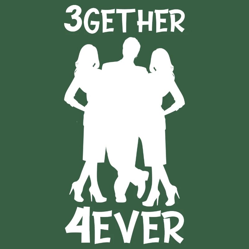 Polyamorie Throuple Geschenk 3gether 4ever Poly