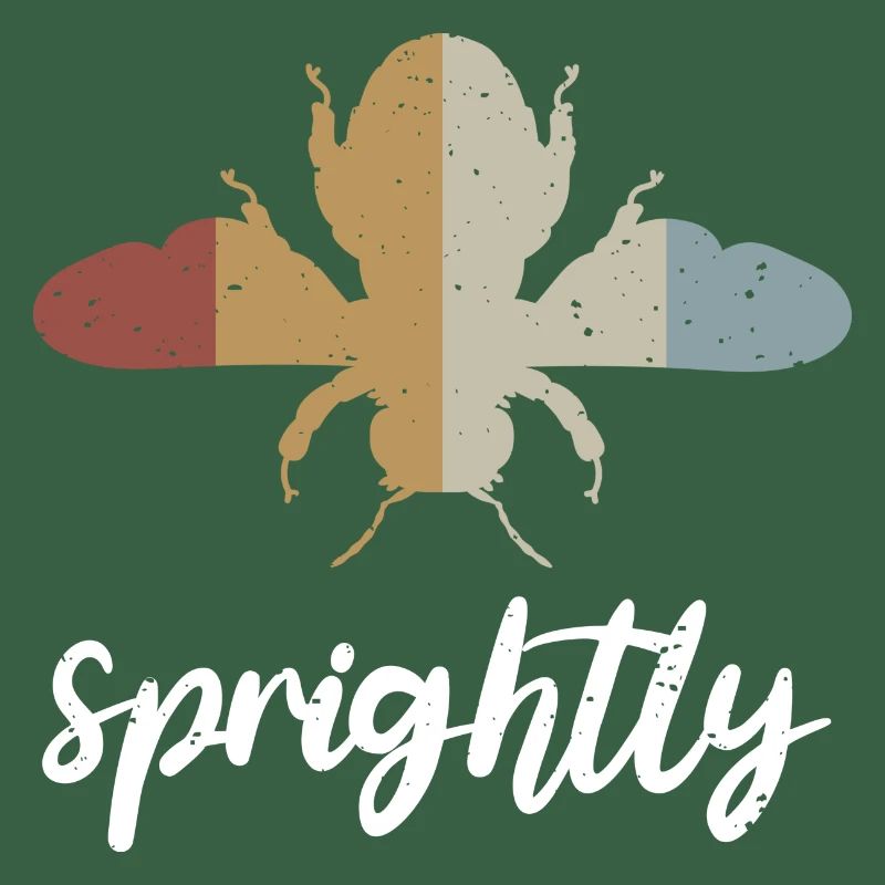Retro Bee Sprightly Biene Be Sprightly