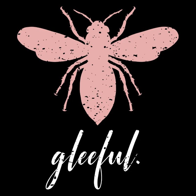Abeille rose Abeille joyeuse Soyez joyeuse