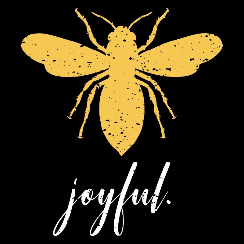 Yellow Bee Joyful Bee Be Joyful