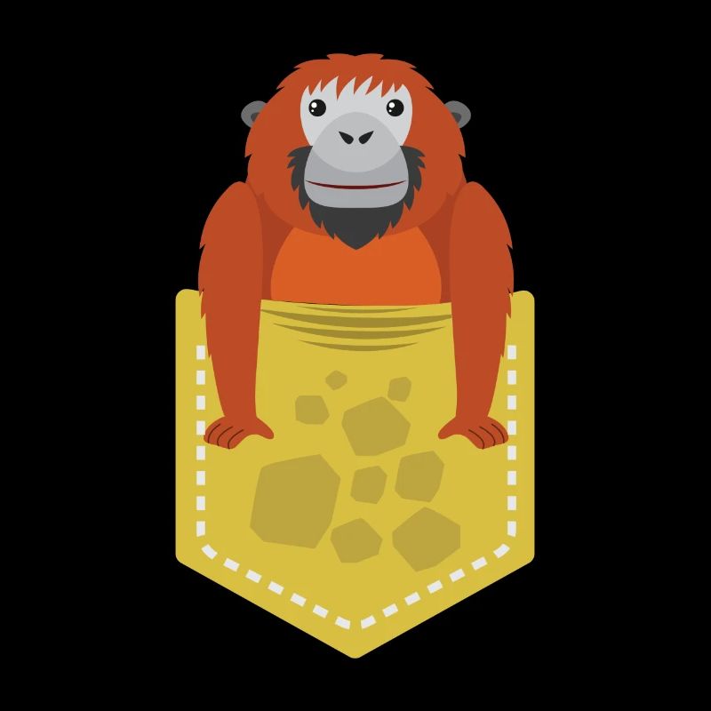 Affe / Seitentasche / Geschenk / Kinder