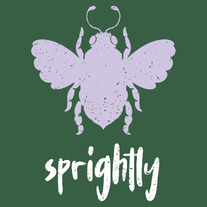Purple Pastel Bee Sprightly Bee Be Sprightly