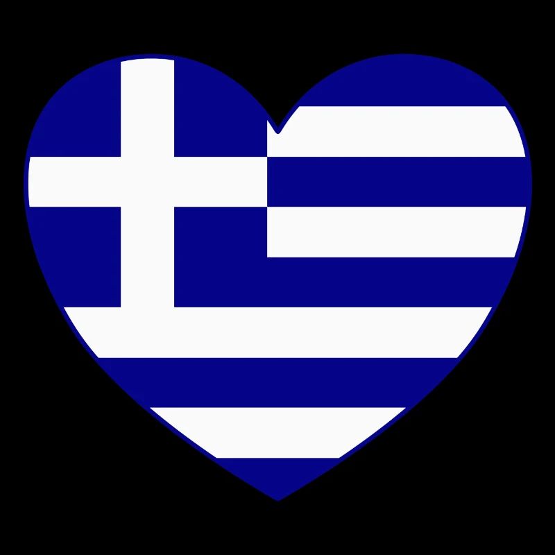 Grèce Drapeau Coeur de Hellas