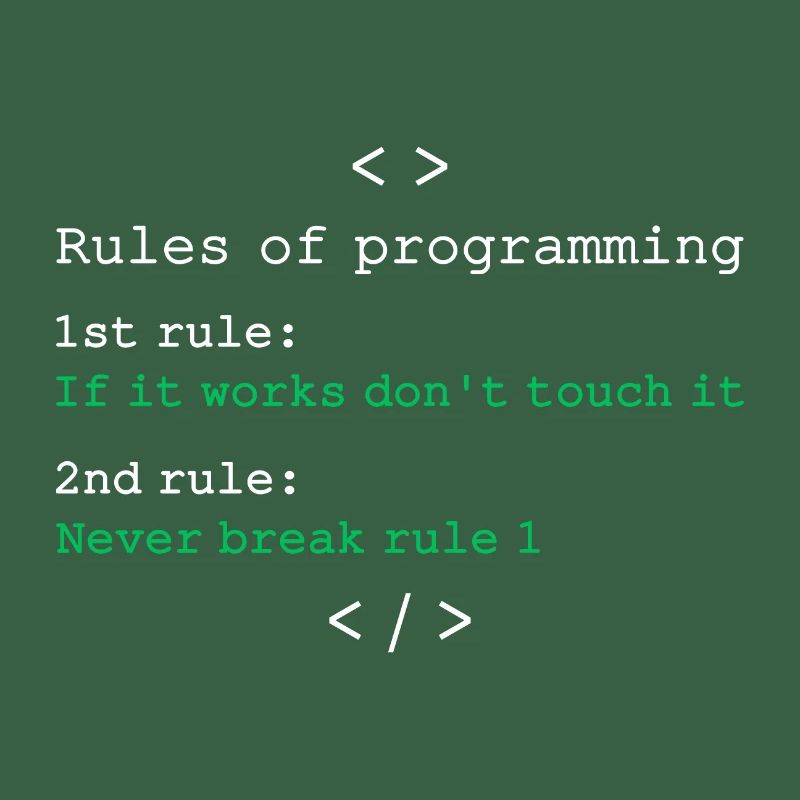 Règles de programmation