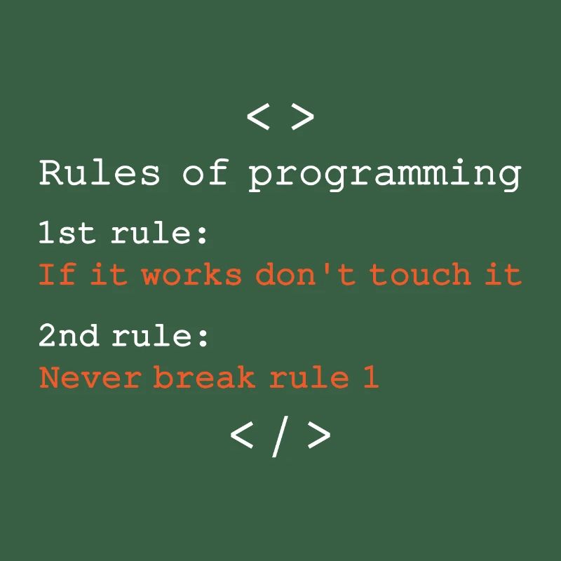 Regeln der Programmierung