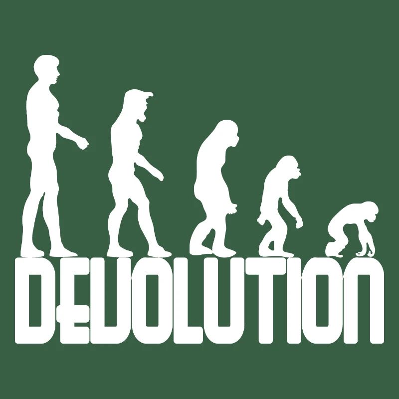 Devolution Evolution simple design