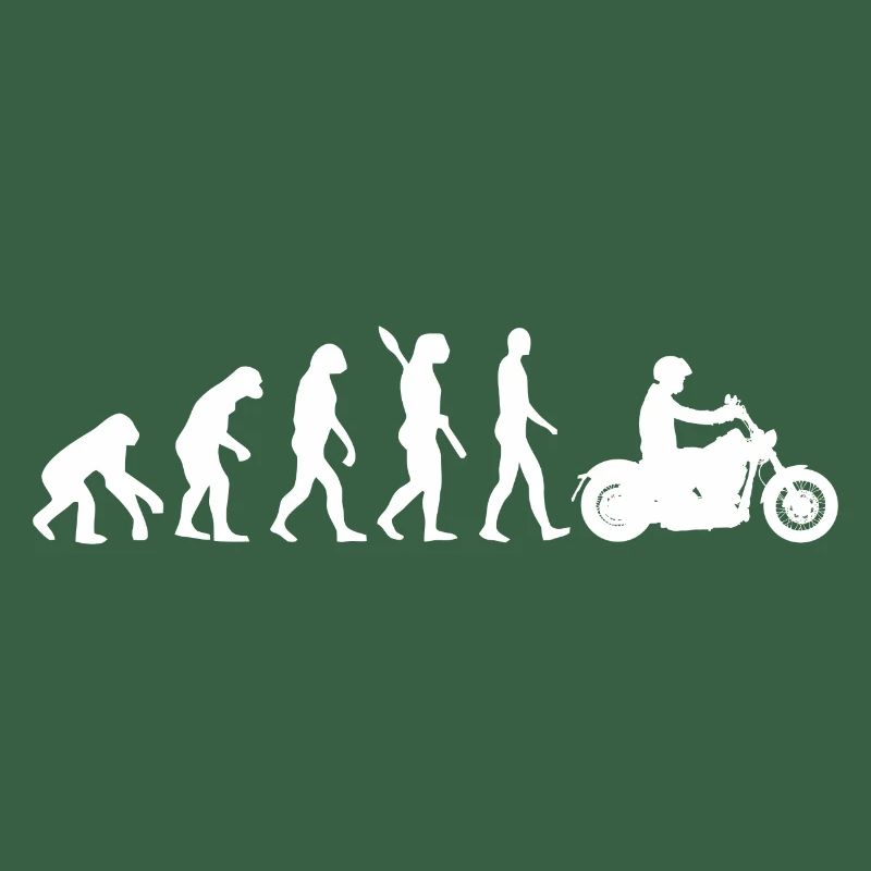 Motorrad Evolution Grafik