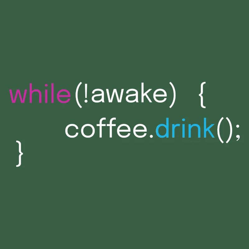 Funny Coffee and Coding Programmer Design