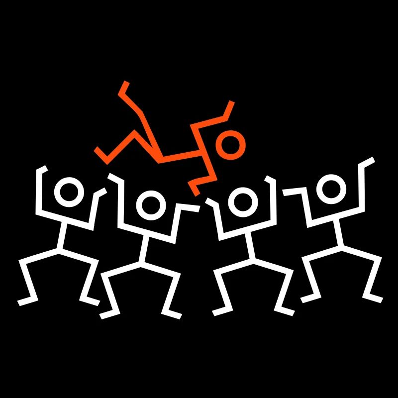 stagediving / stickfigures