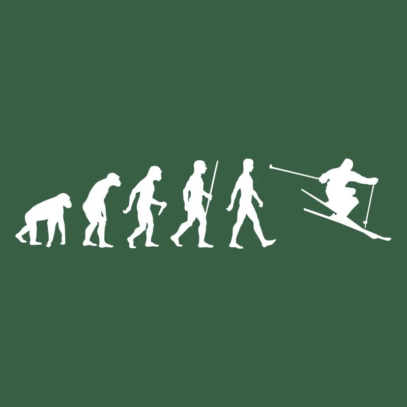 Skiing Evolution Skier Development Ski