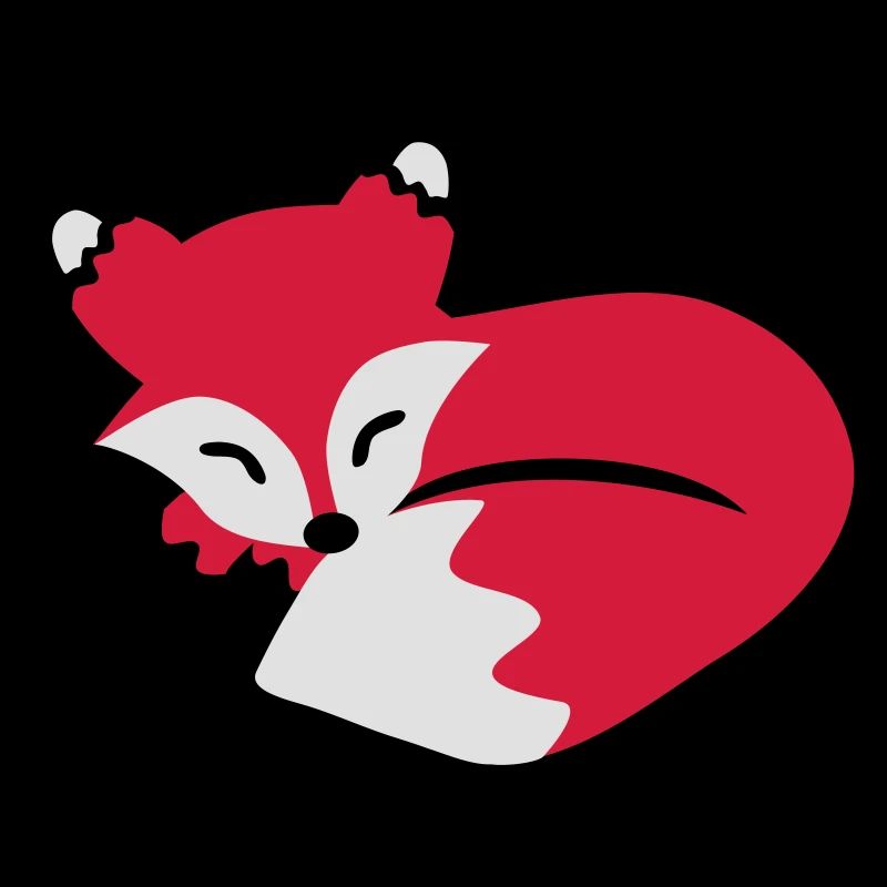 cute sleeping fox, süßer schlafender fuchs