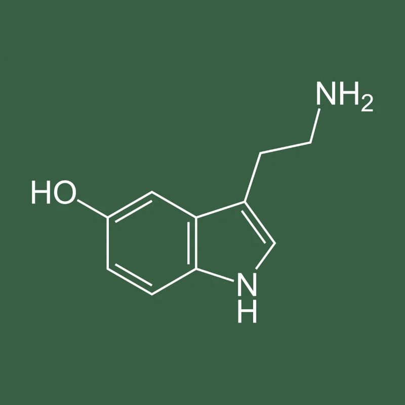 Formule structurale de sérotonine