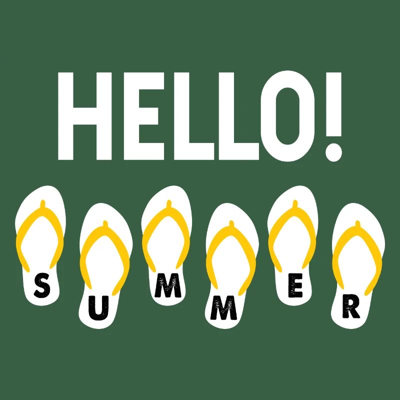 Hello Summer Spruch Urlaub Geschenk coole Sprüche