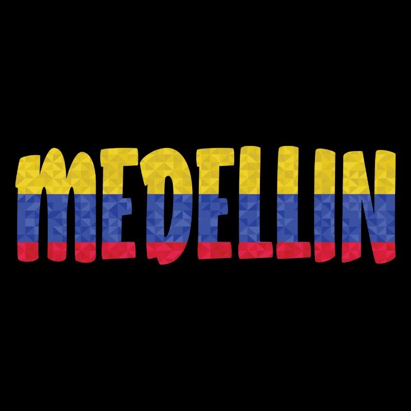 Medellin Colombie Drapeau Pablo
