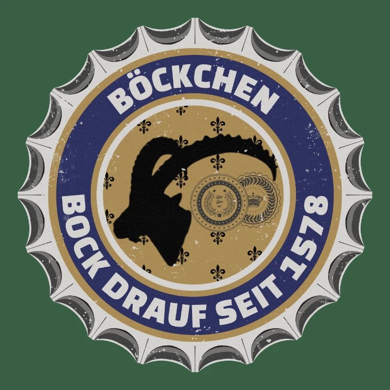 BOCK DRAUF BIERDECKEL
