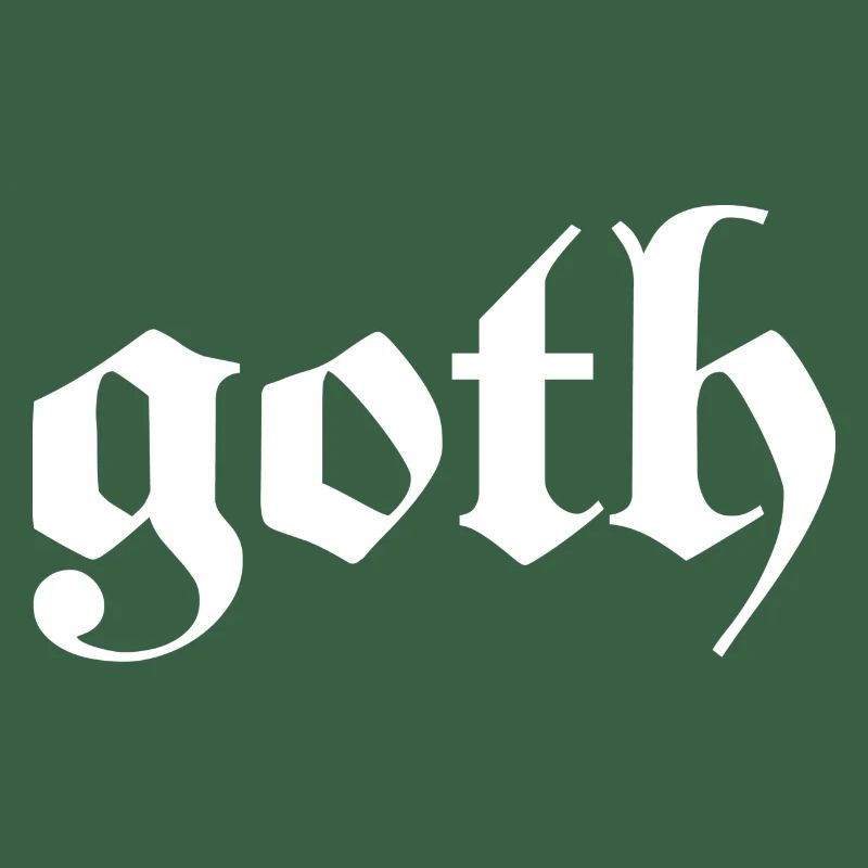 Goth - Gothic Dunkel Grunge Emo Schwarz Geschenk