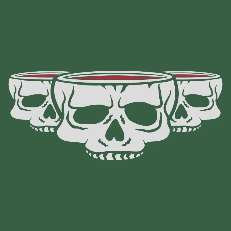 Horror Team Becher Schädel
