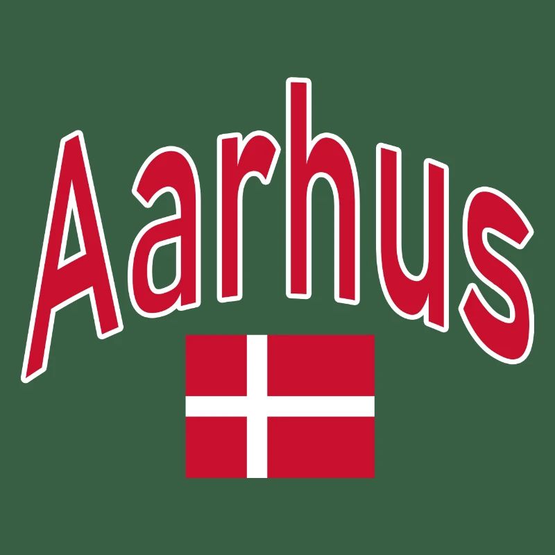 Drapeau d’Aarhus Danemark