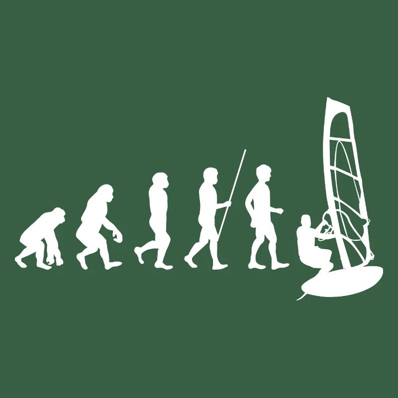 Windsurfer Winsurfen Surfer Evolution white