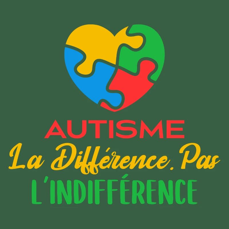 Avril Bleu Autisme Différence Pas Indifférence