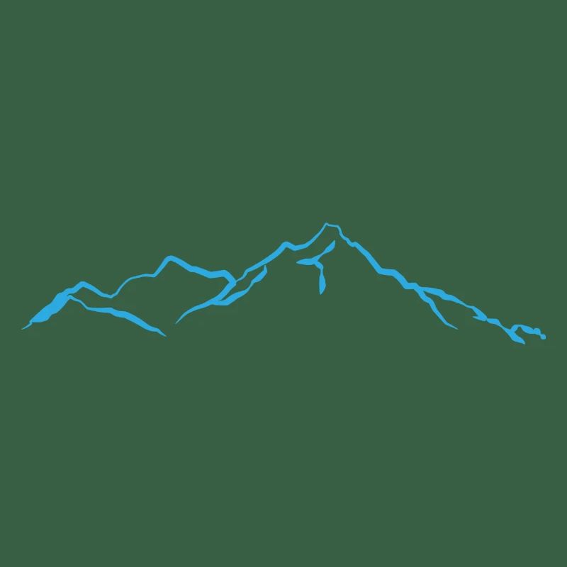 Berge hellblau