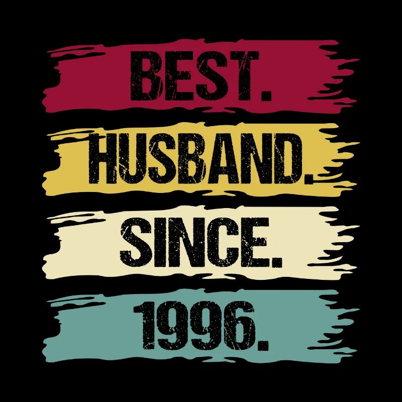 25 Hochzeitstag Ehemann seit 1996 Spruch Retro