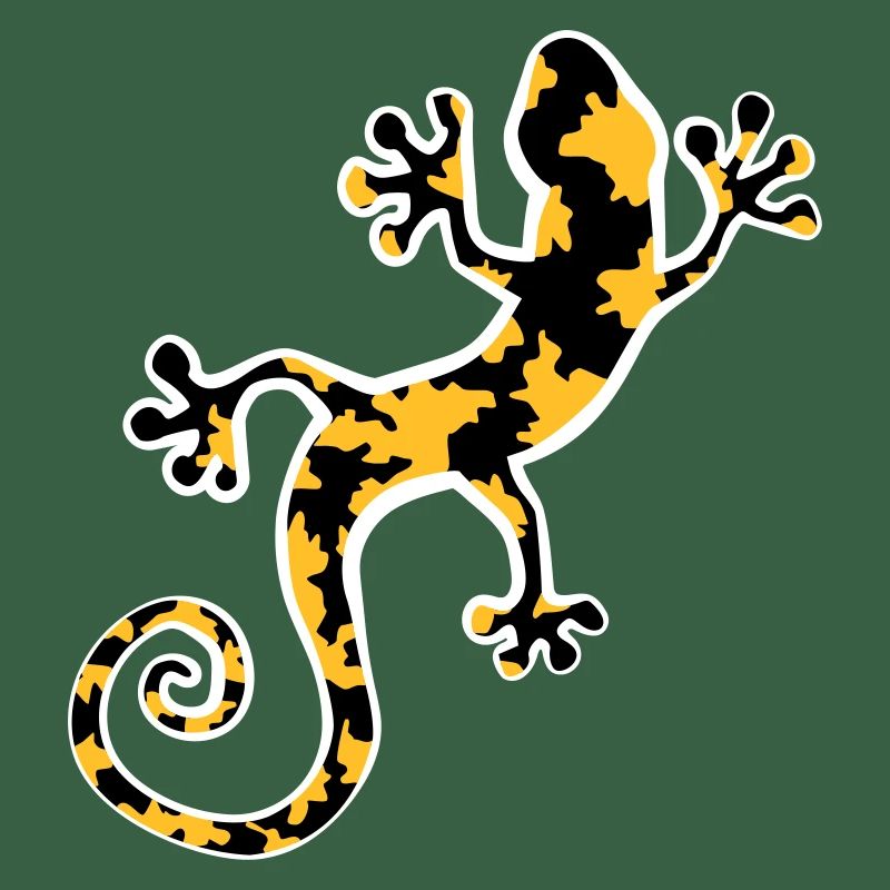 Gelb und Schwarz beschmutzter Leopardgecko