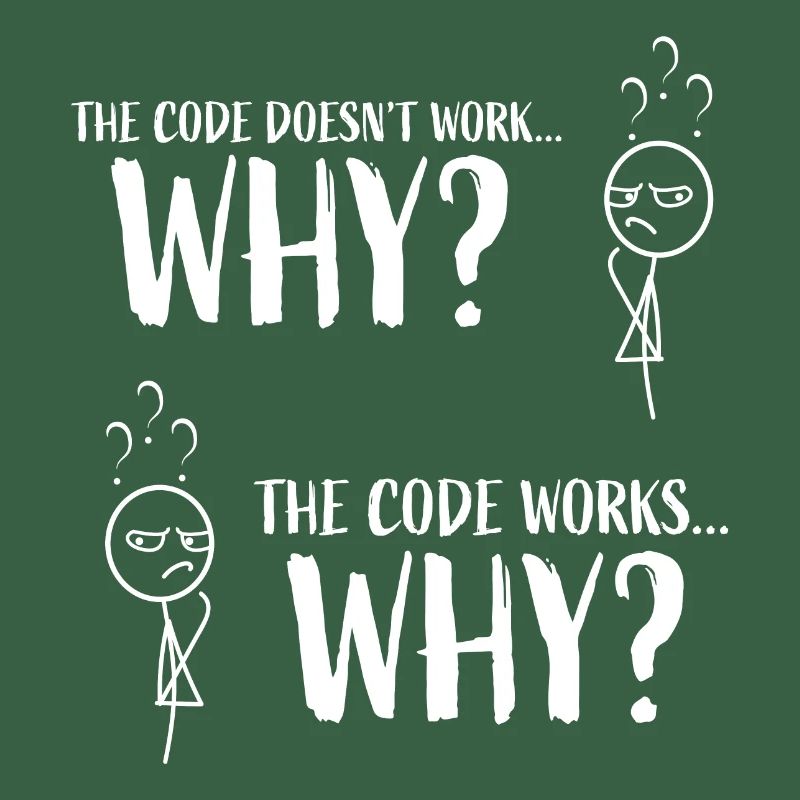 Cadeau drôle de programmeur de codage "Le code fonctionne ... Pourquoi"