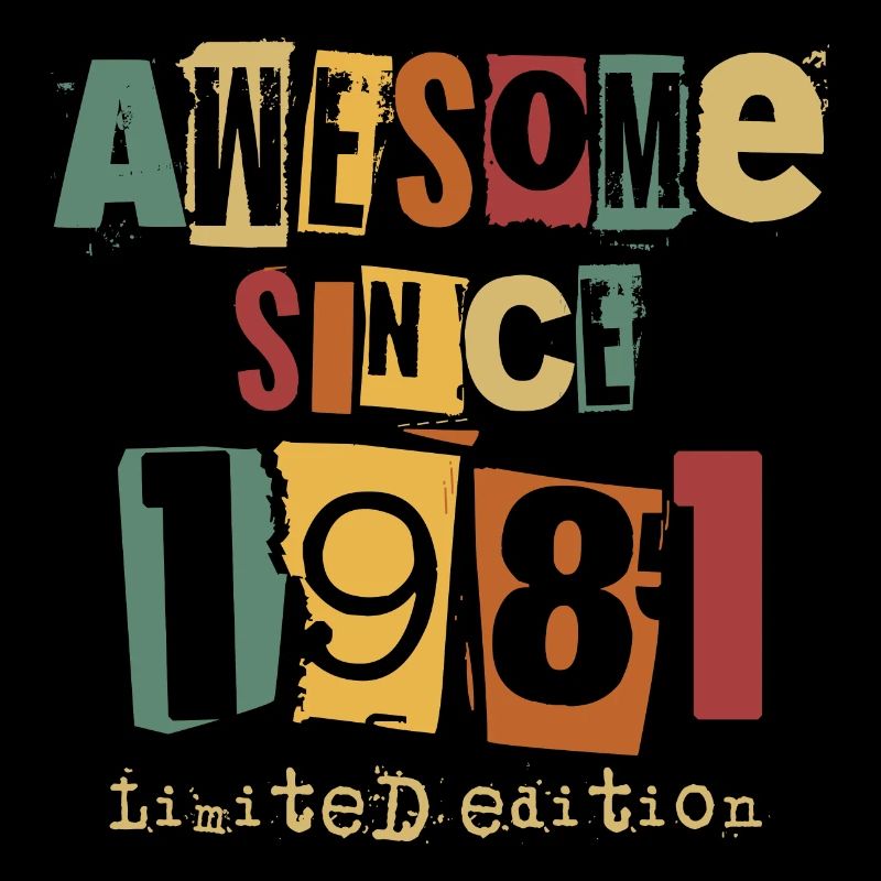 1981 birthday retro gift
