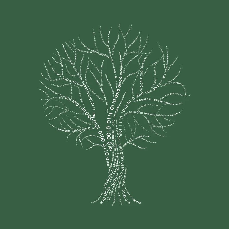 Arbre binaire Zéro Un Code Cadeau branche branche