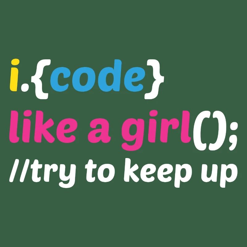 Code Like A Girl Coder Programmer Software Develop