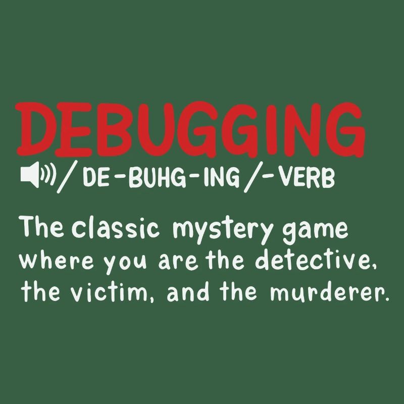 Debugging-Wörterbuch im Stil der Definition