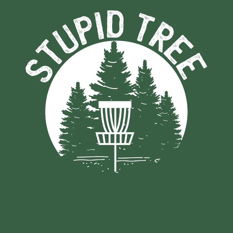 Dummer Baum - Distressed Disc Golf Designs