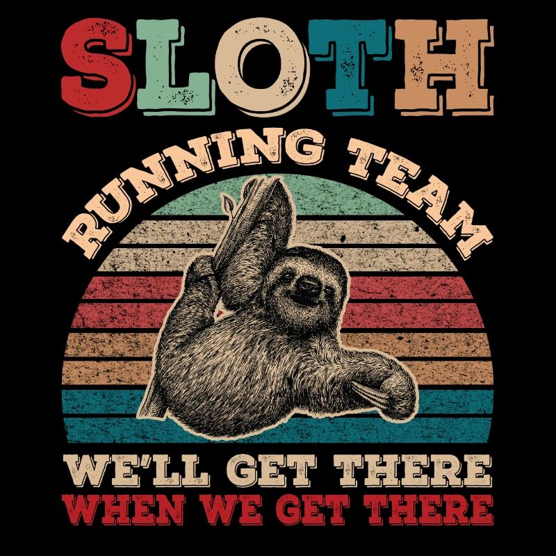 Vintage Sloth Running Team We’ll Get There