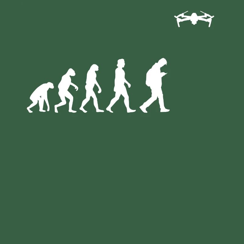 T shirt evolution drone fly drone fan drones